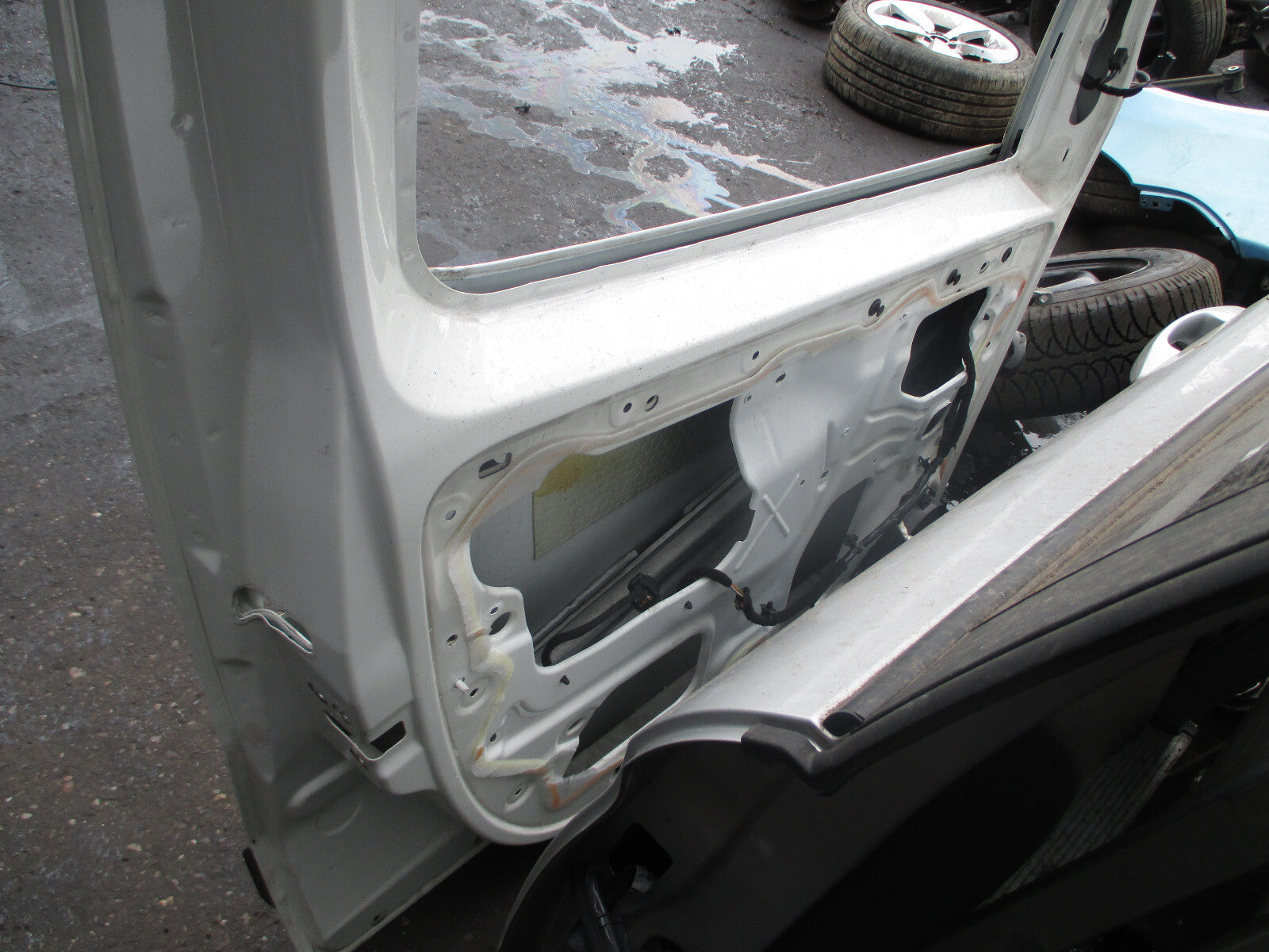 PEUGEOT BIPPER 2014 NSF PASSENGER SIDE FRONT BARE DOOR WHITE