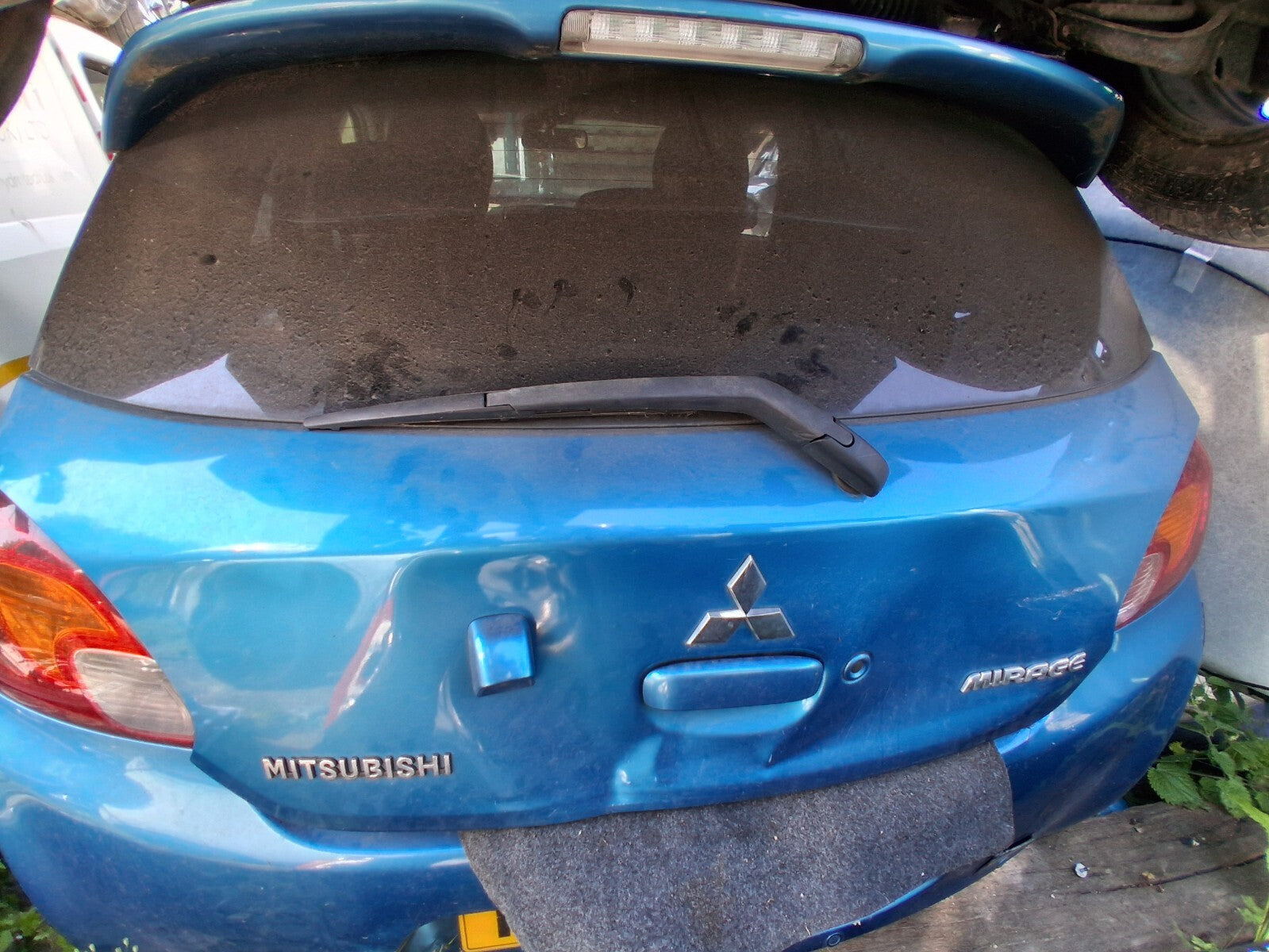 2016 MITSUBISHI MIRAGE ATTIVO MK6 PRE FACELIFT TAILGATE BOOTLID REMIS BLUE T36