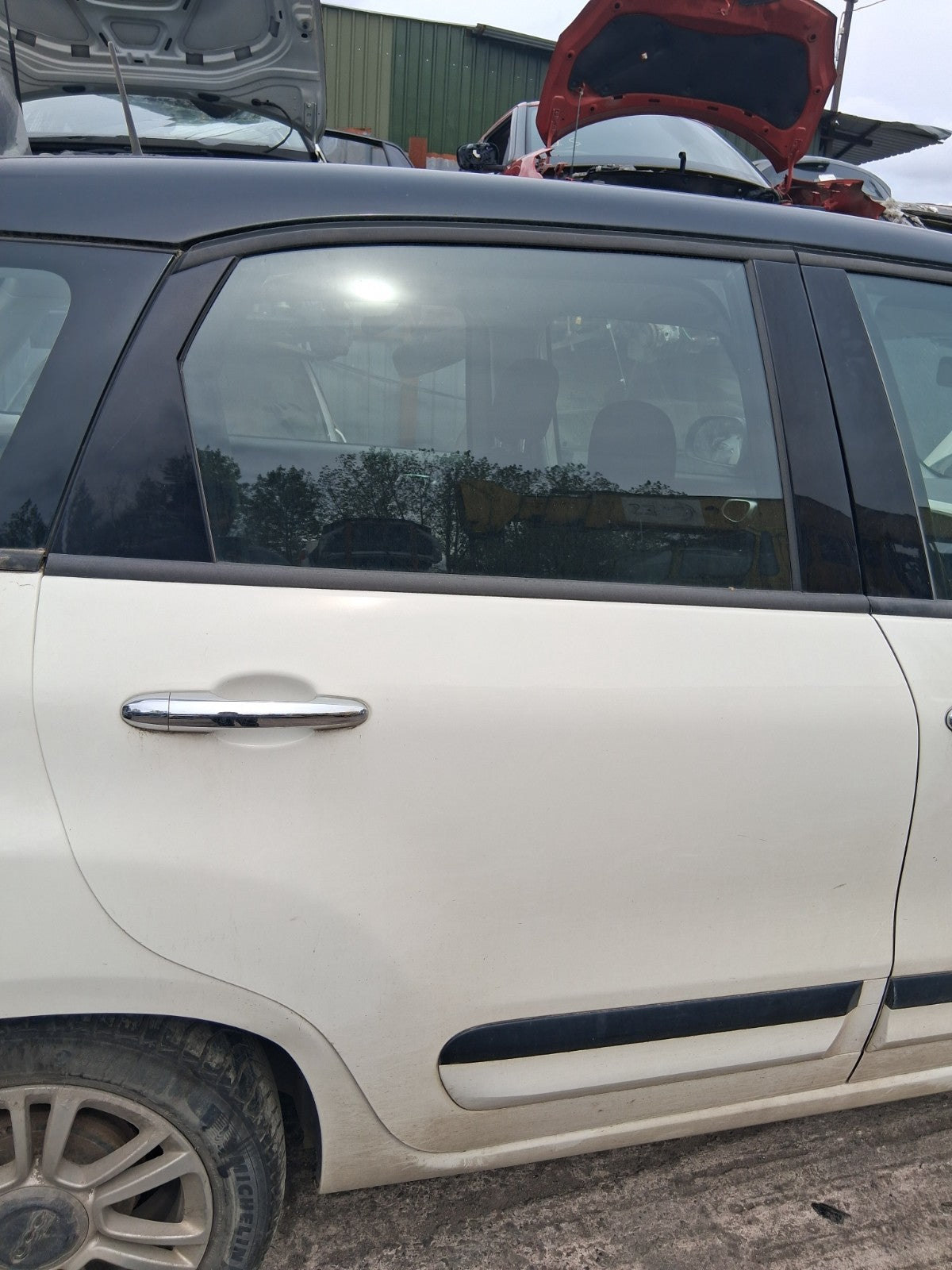 2019 FIAT 500L URBAN OSR DRIVER SIDE REAR BARE DOOR WHITE BIANCO GELATO 934/A