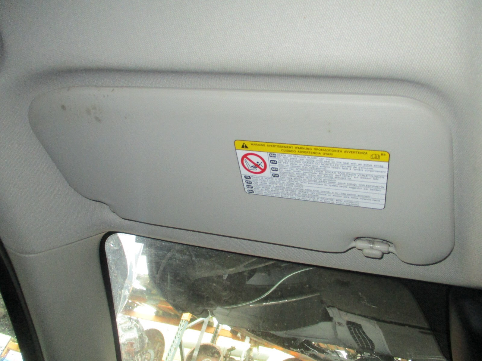 2013 MAZDA CX 5 MK1 NSF PASSENGER SIDE FRONT SUN VISOR