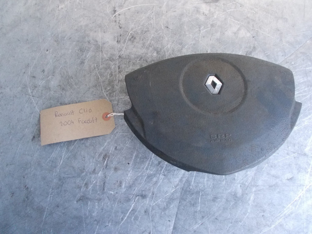 RENAULT CLIO LIFT 2004 OS DRIVER SIDE STEERING WHEEL AIRBAG 8200236060