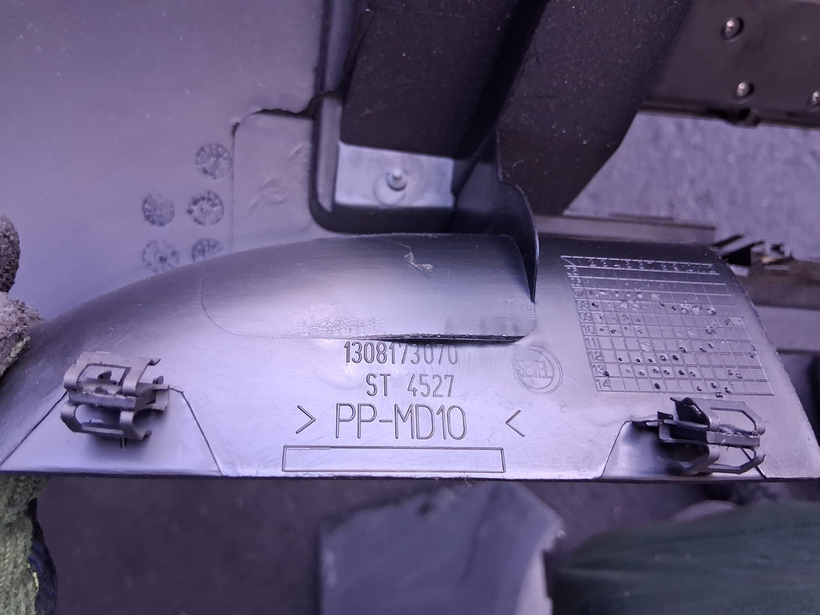 2021 PEUGEOT BOXER MK3 GLOVE BOX FRONT STORAGE COMPARTMENT 1308173070