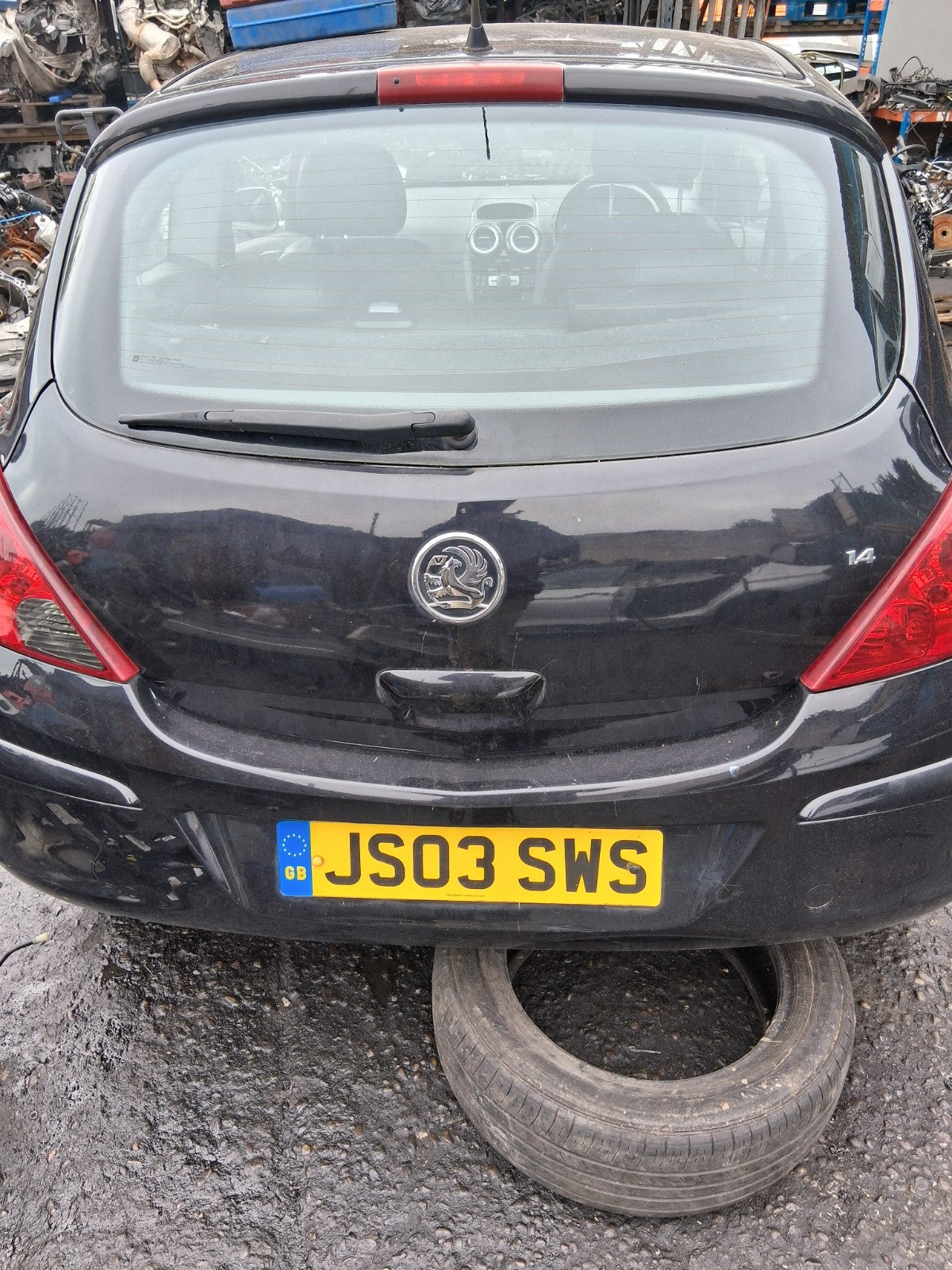 2009 VAUXHALL CORSA D REAR BOOTLID TAILGATE COMPLETE BLACK