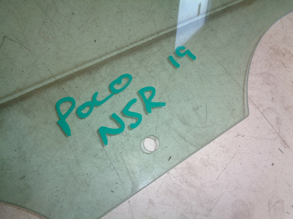 VW VOLKSWAGEN POLO MK6 AW 2019 NSR PASSENGER SIDE REAR DOOR WINDOW GLASS