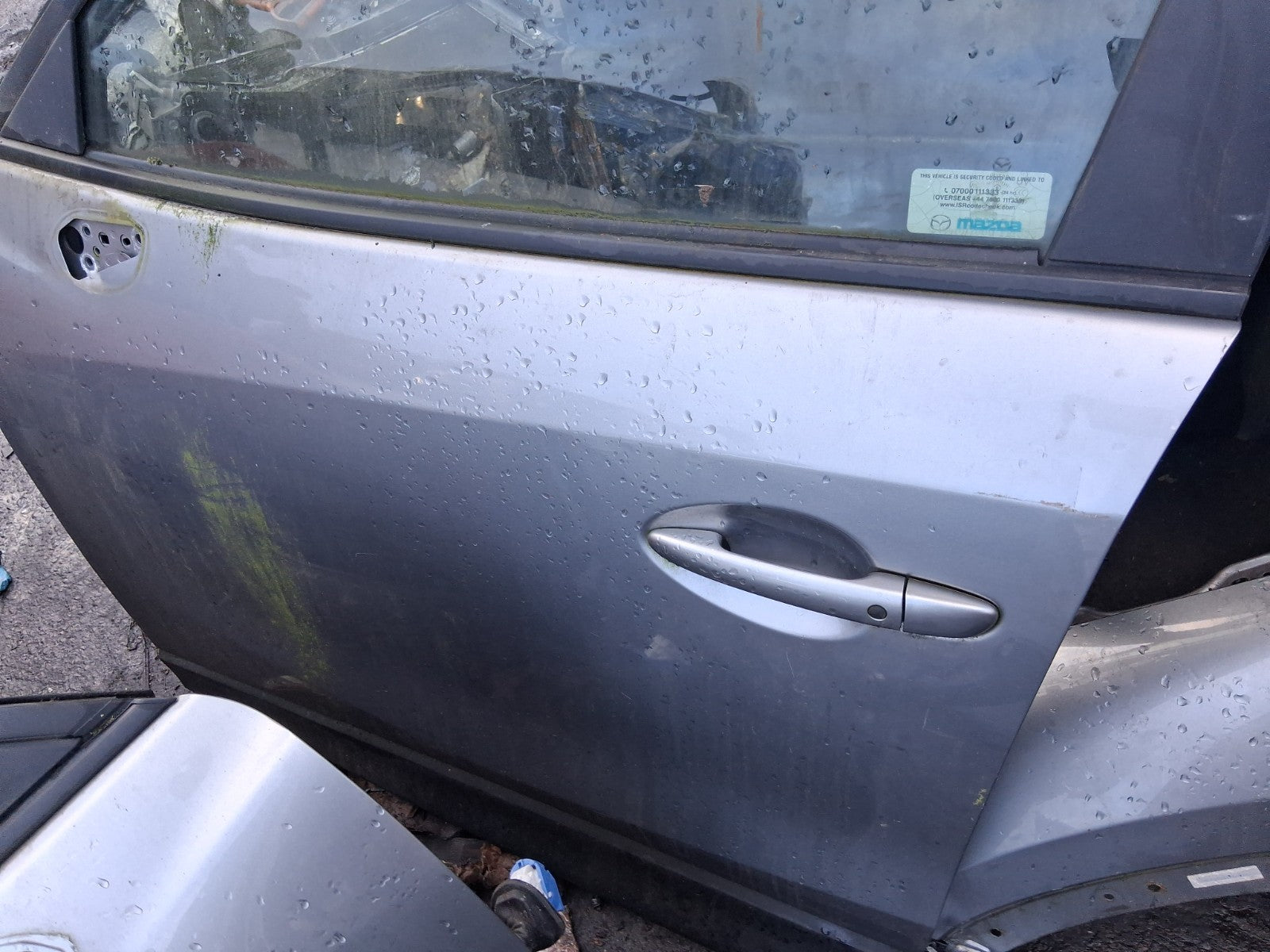2013 MAZDA CX 5 MK1 NSF PASSENGER SIDE FRONT LEFT BARE DOOR LIQUID SILVER P38