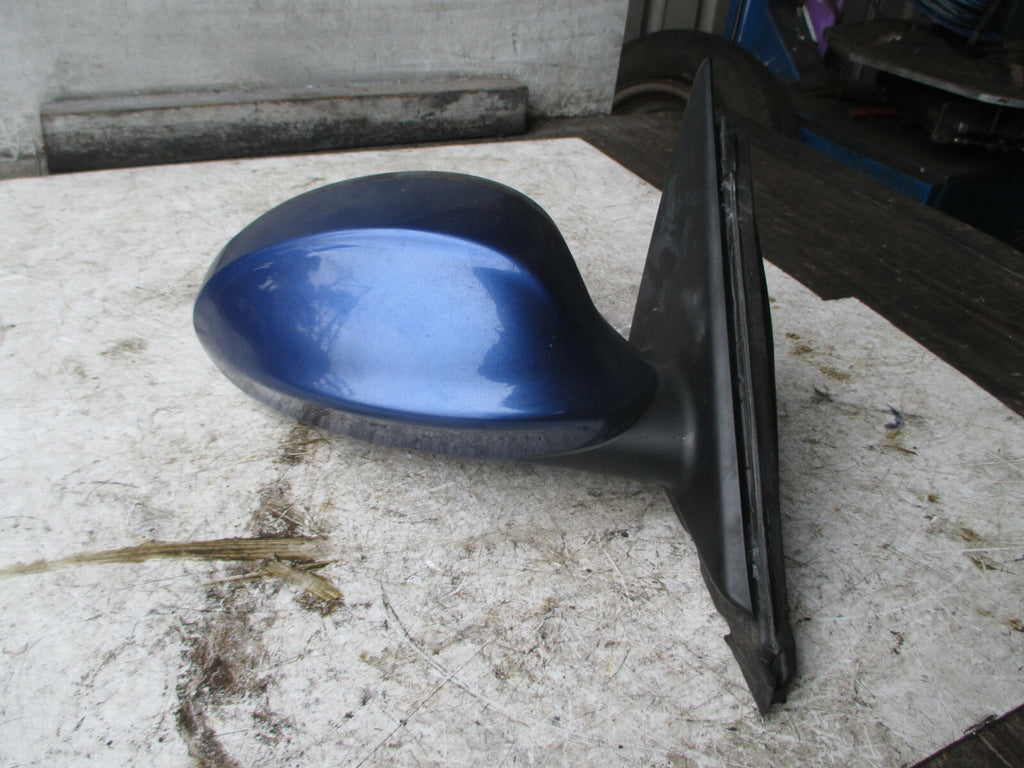 BMW 3 SERIES E90 2008 OS DRIVER SIDE ELECTRIC DOOR WING MIRROR BLUE 7075626