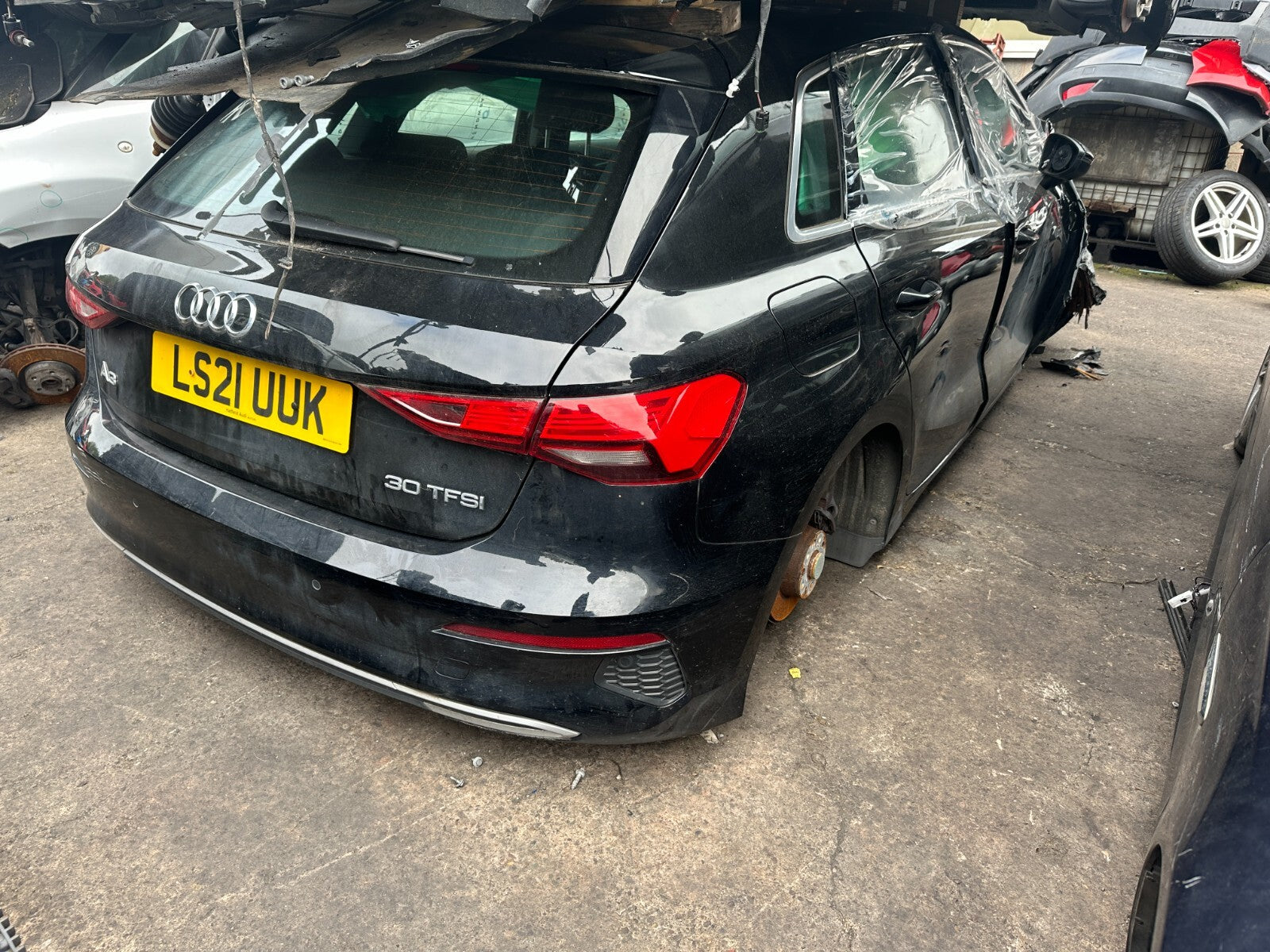 2021 AUDI A3 8Y MULTI FUNCTION STEERING WHEEL PADDLE SHIFT