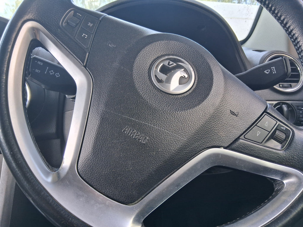 2015 VAUXHALL ANTARA MK1 LEATHER MULTIFUNCTION STEERING WHEEL WITHOUT AIRBAG