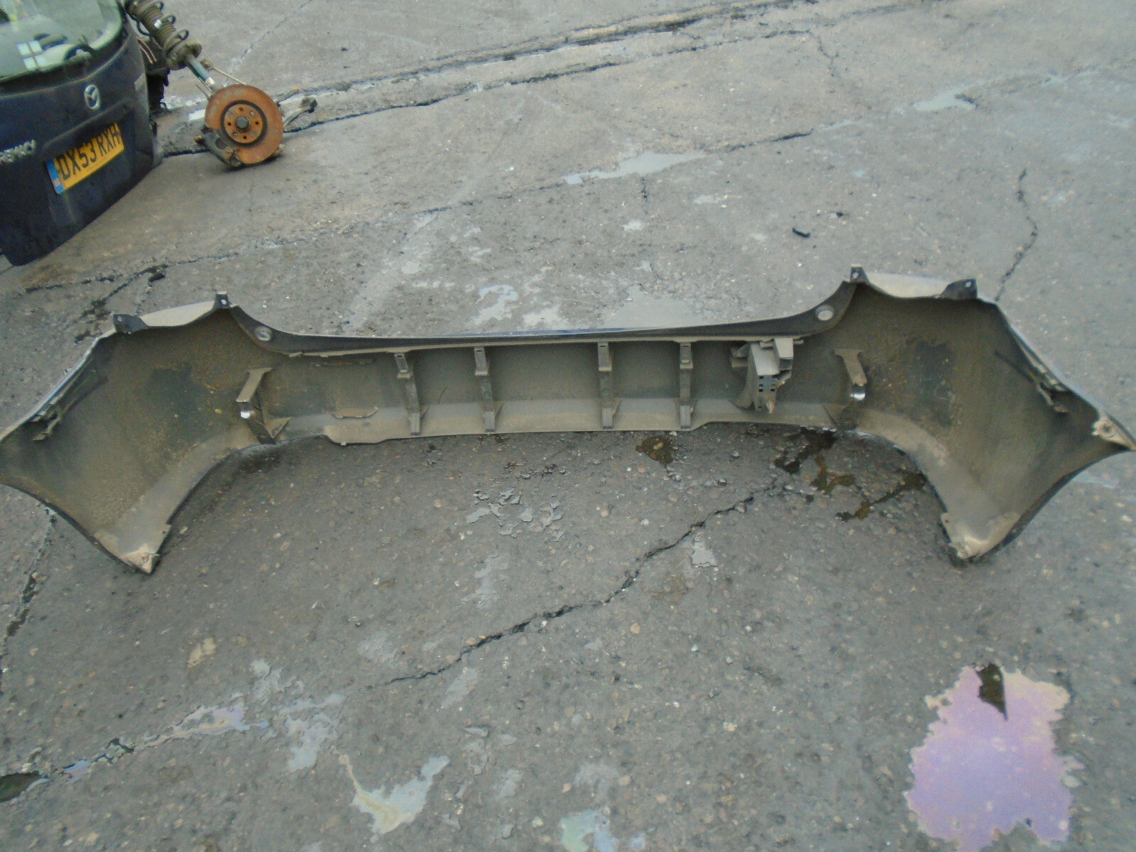 MAZDA PREMACY 2003 REAR COMPLETE BUMPER BLUE
