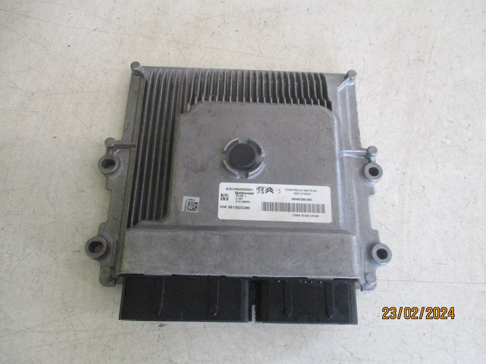 VAUXHALL CROSSLAND 2022 1.2 PETROL ECU ENGINE CONTROL MODULE 9846386380