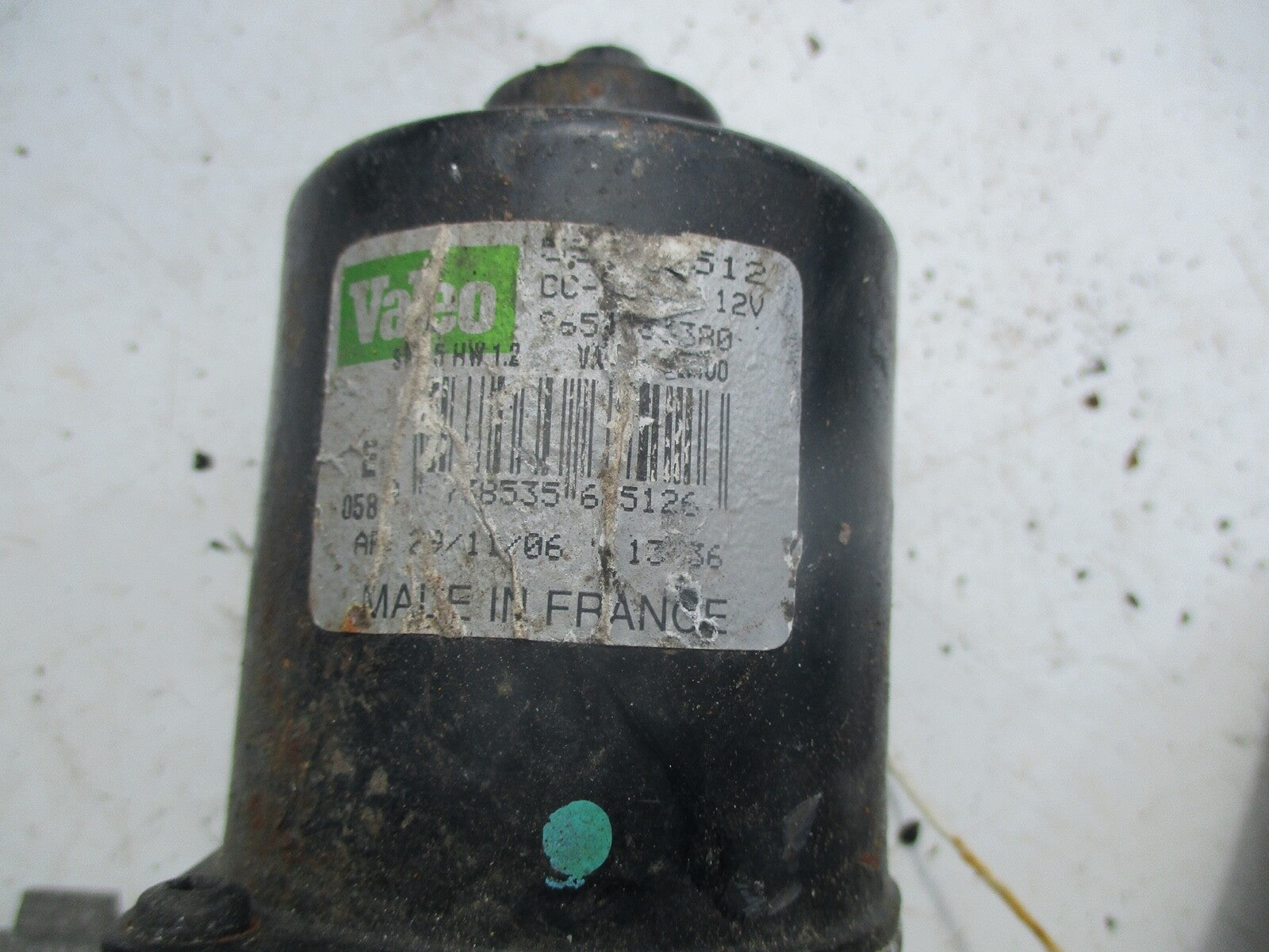 CITROEN C4 PICASSO MK1 2007 OS DRIVER SIDE WIPER MOTOR ASSEMBLY 9654063380
