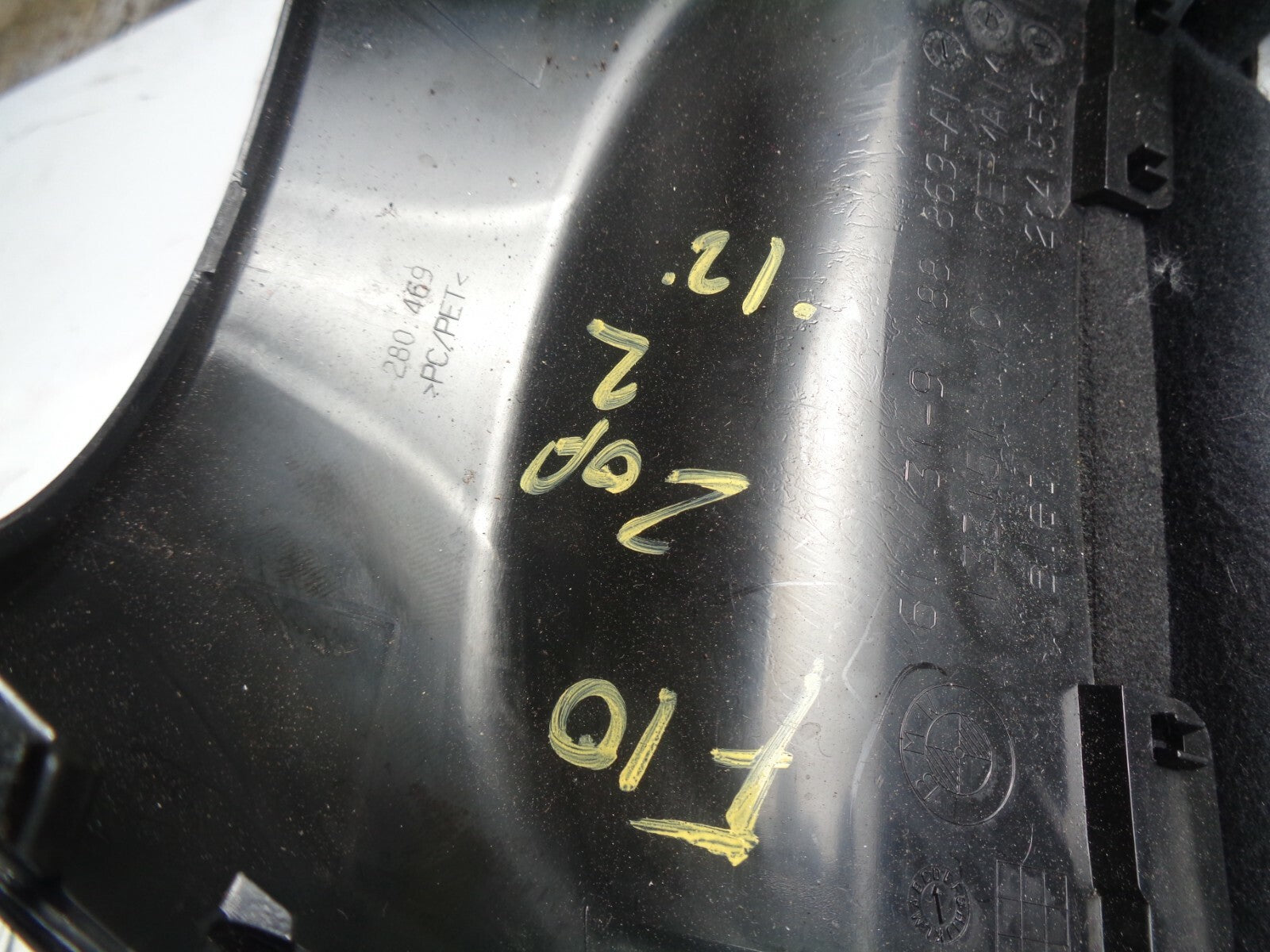 BMW 5 SERIES F10 2012 STEERING LOWER COLUMN COLWING TRIM 9188869
