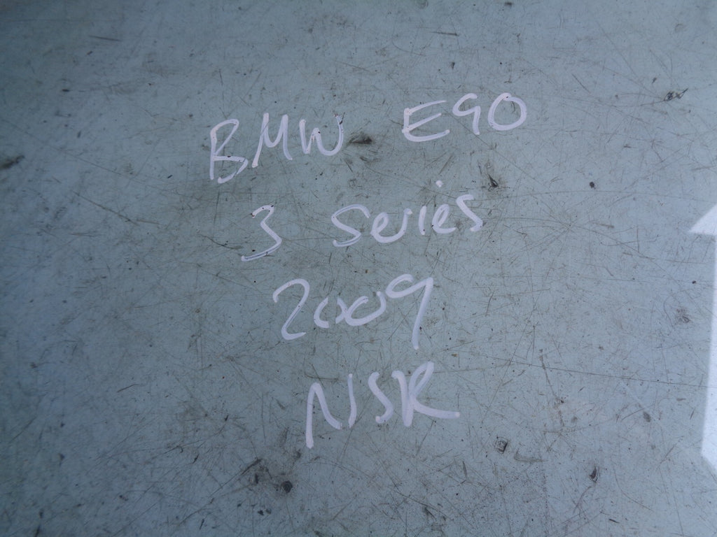 BMW E90 2009 320D NSR PASSENGER SIDE REAR DOOR WINDOW GLASS