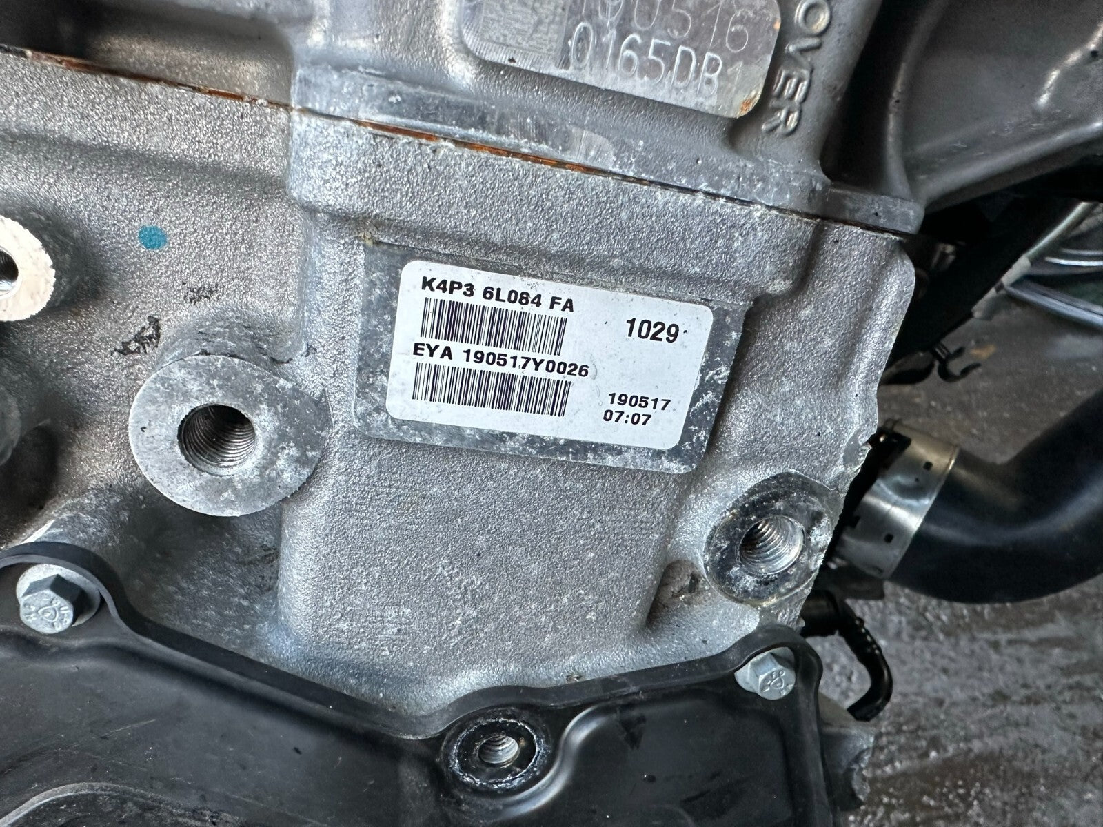 2019 JAGUAR XE 2.0 PETROL ENGINE BARE ENGINE BLOCK PT204 SPARES OR REPAIRS