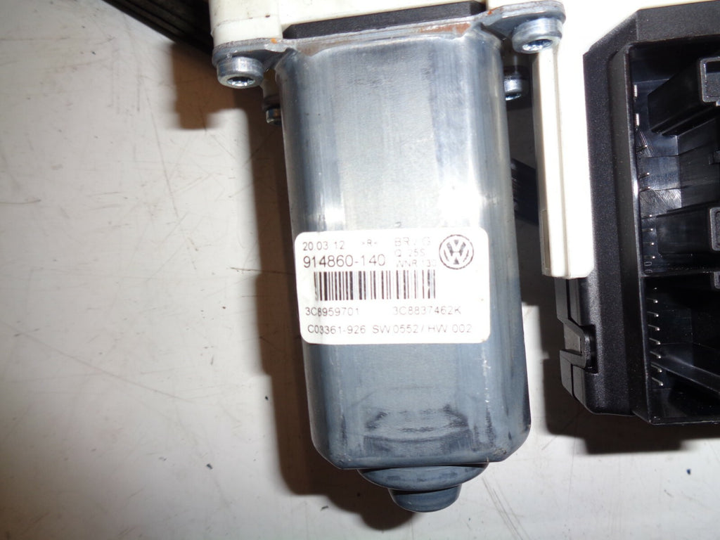 VW VOLKSWAGEN PASSAT CC 2012 OS DRIVER SIDE FRONT DOOR WINDOW REGULATOR & MOTOR
