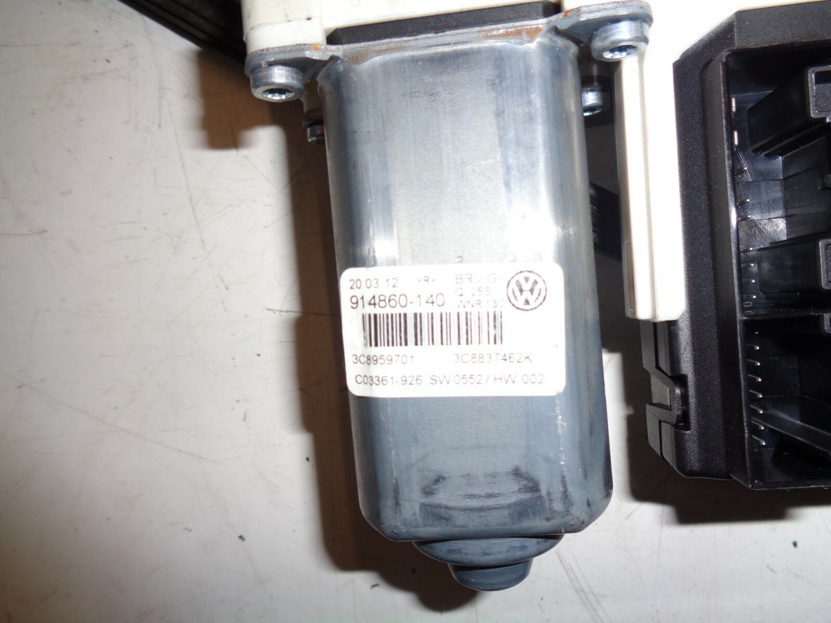 VW VOLKSWAGEN PASSAT CC 2012 OS DRIVER SIDE FRONT DOOR WINDOW REGULATOR & MOTOR