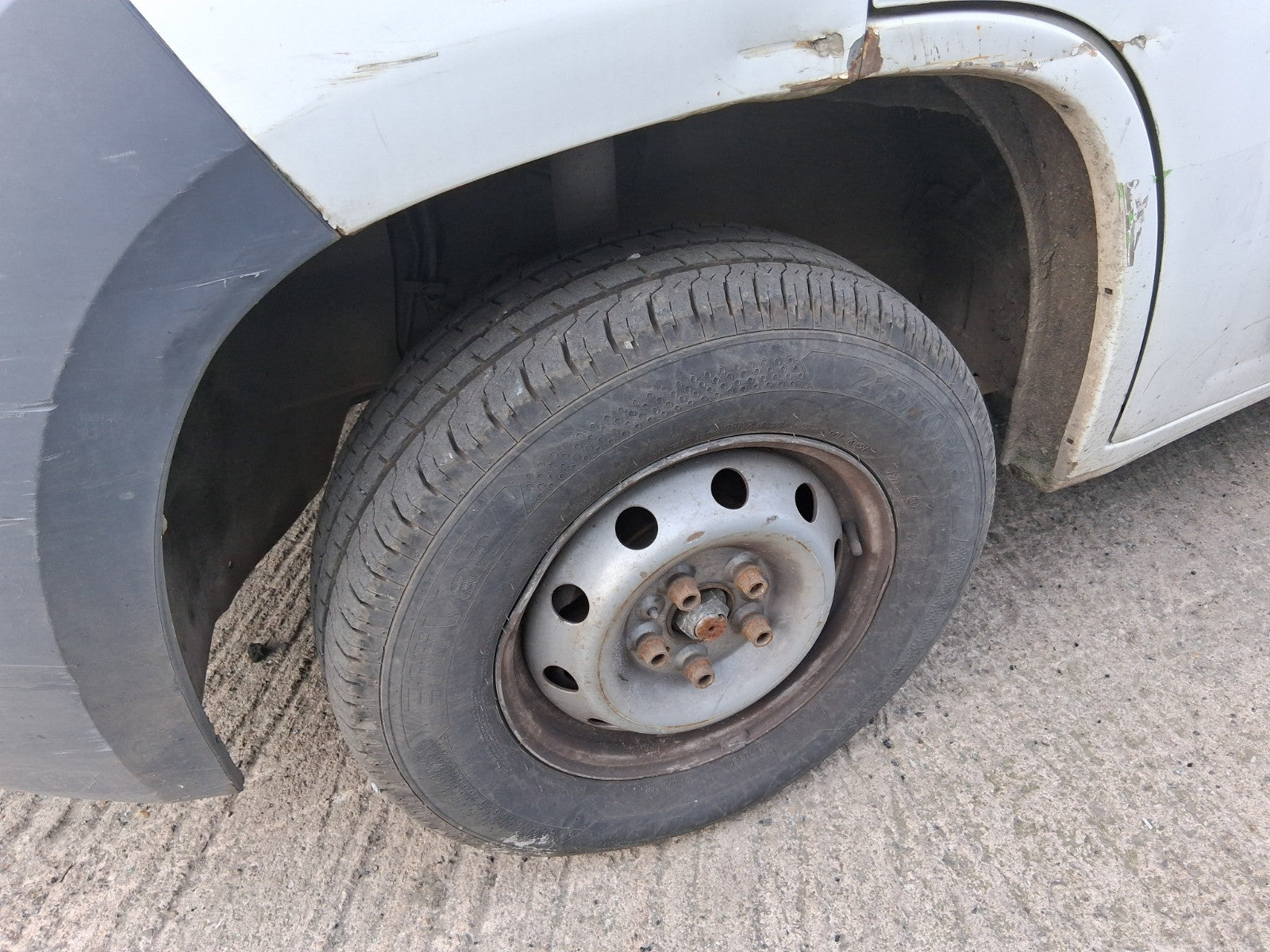 2014 CITROEN RELAY MK3 15 INCH STEEL WHEEL WITH TYRE 215/70R15C