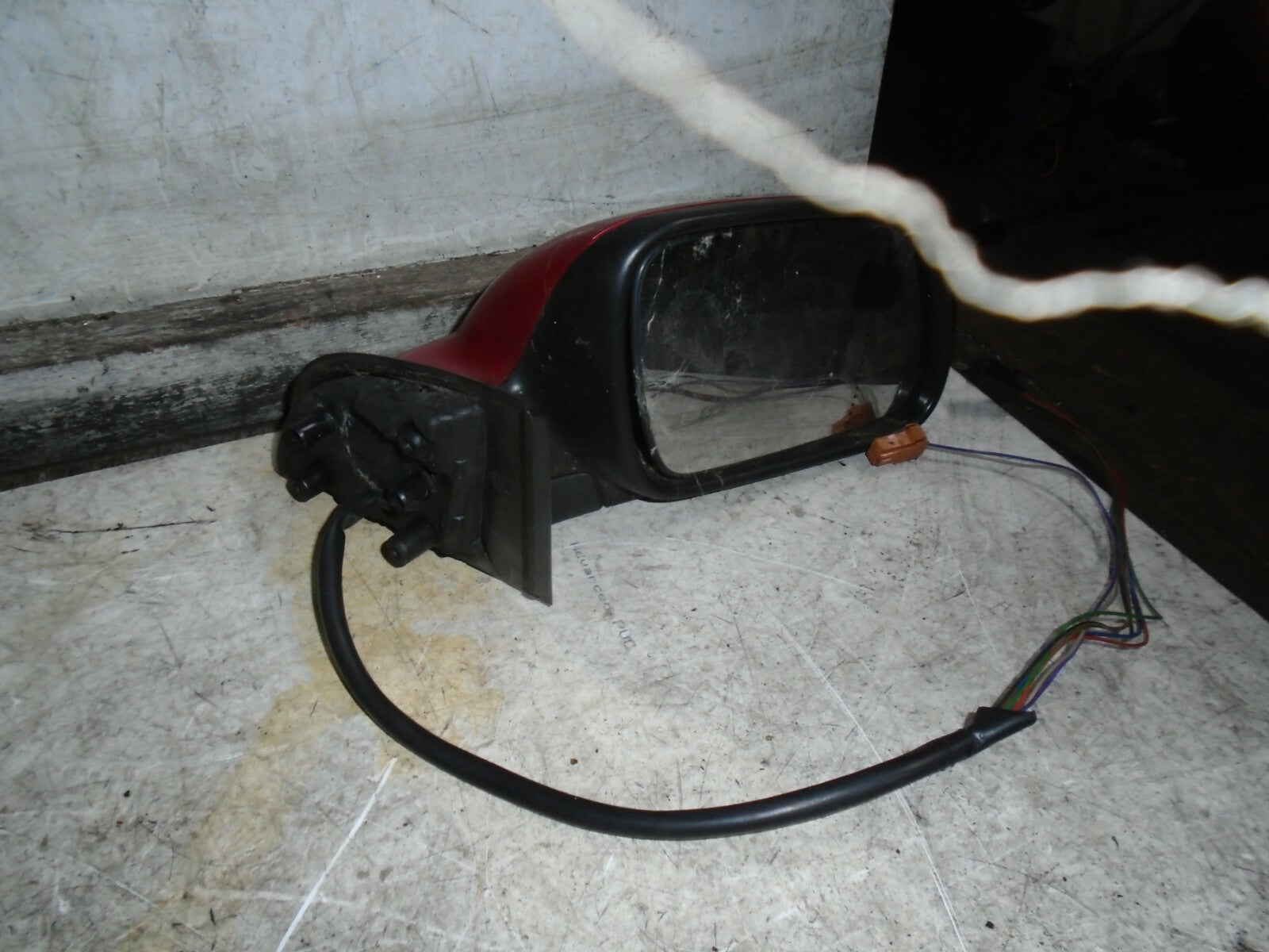 PEUGEOT 307 2006 OSF DRIVER SIDE FRONT ELECTRIC WING MIRROR RED