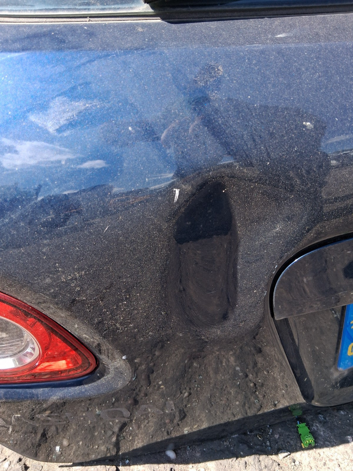 2008 NISSAN QASHQAI J10 MK1 COMPLETE TAILGATE BOOTLID BLUE