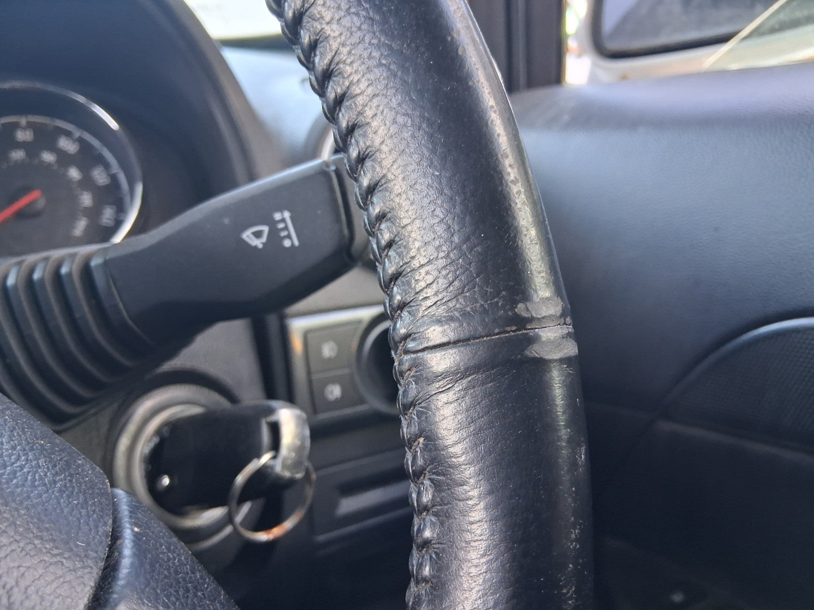 2015 VAUXHALL ANTARA MK1 LEATHER MULTIFUNCTION STEERING WHEEL WITHOUT AIRBAG
