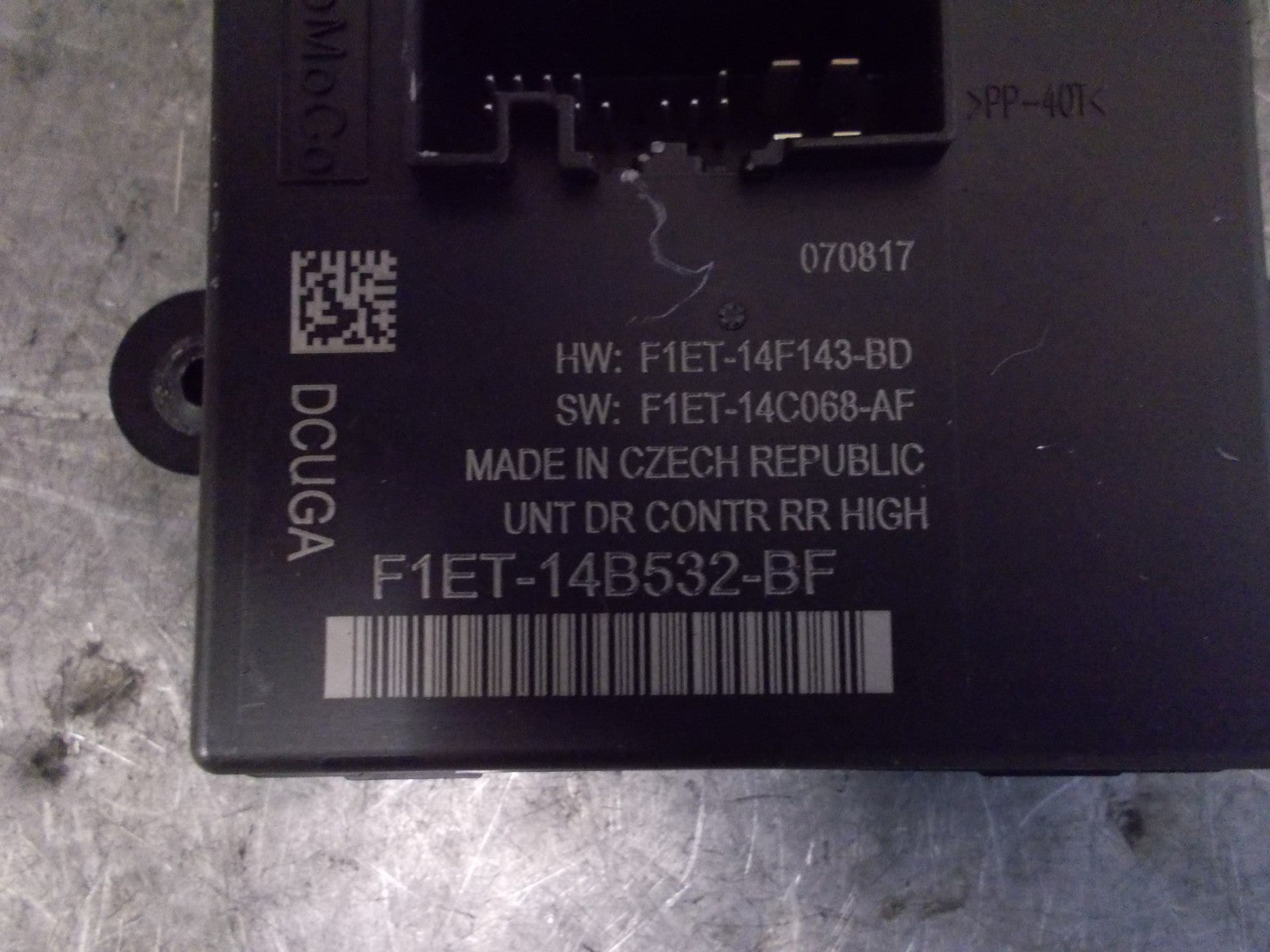 FORD FOCUS 2017 MK3 OS PASSENGER SIDE DOOR LOCKING MODULE F1ET14B532BF