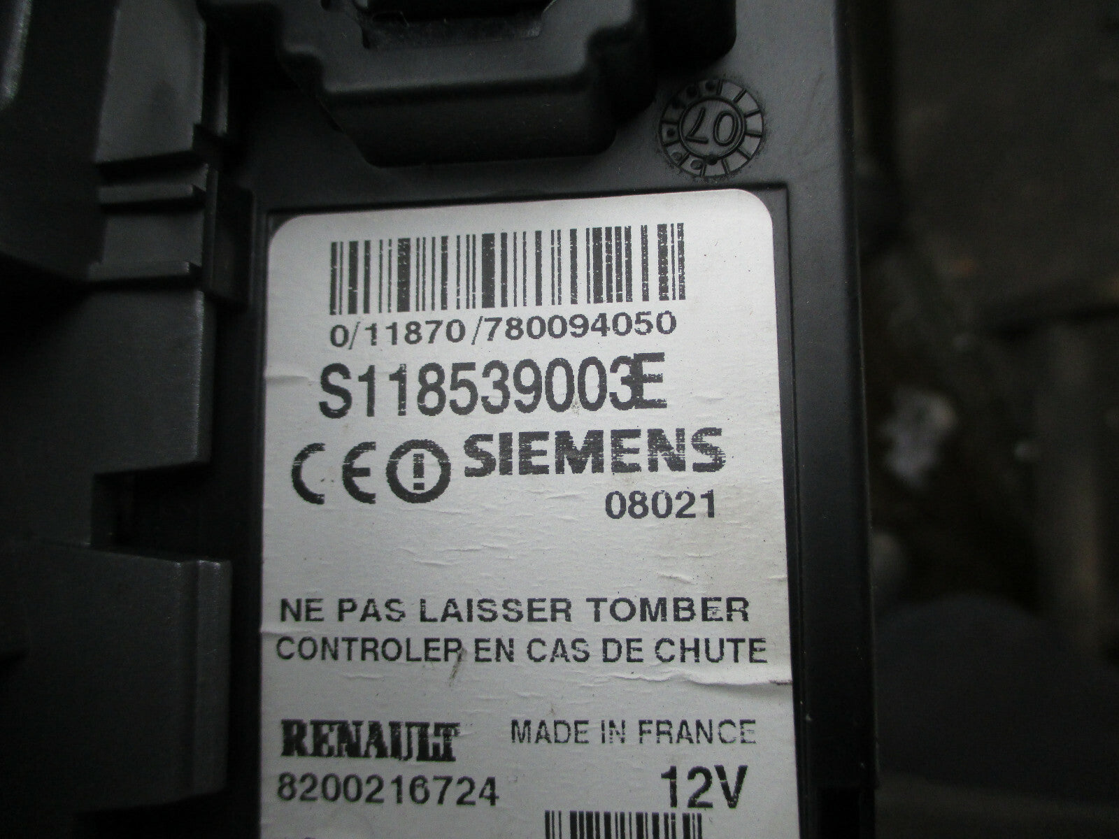 RENAULT SCENIC 2008 DASH STOP START SWITCH BUTTON AIR VENT PANEL GREY 8200140722