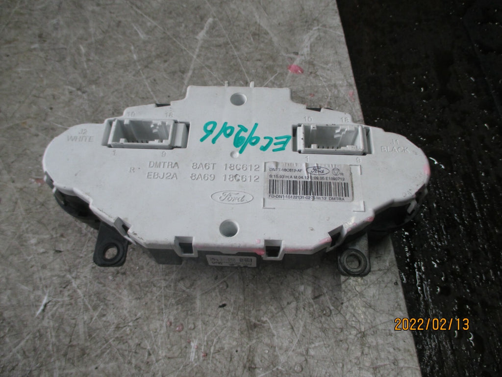 FORD ECOSPORT 2016 HEATER AC CLIMATE CONTROL SWITCH PANEL DN1T18C612AF