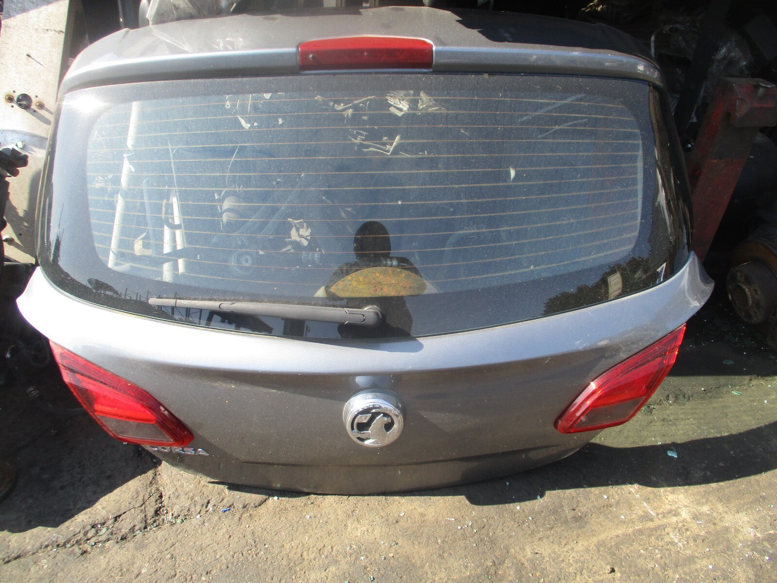 VAUXHALL CORSA E 2018 5 DOOR REAR COMPLETE TAILGATE BOOTLID GREY