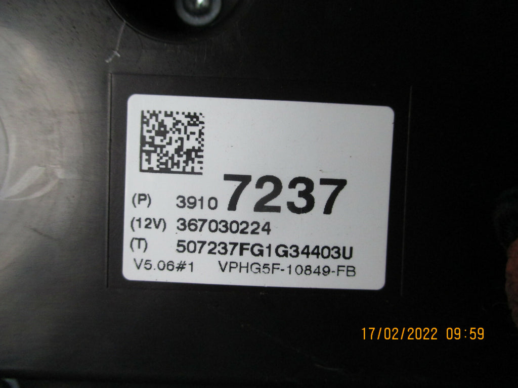 VAUXHALL CORSA E 2016 SPEEDO CLOCKS INSTRUMENT CLUSTER 39107237