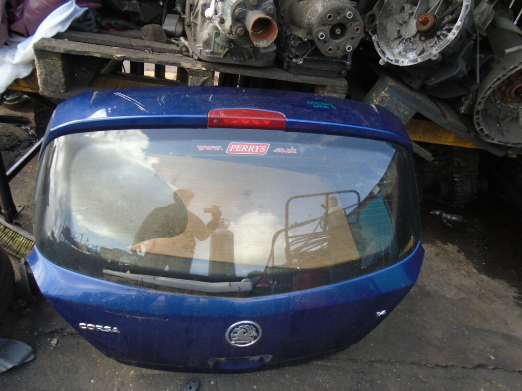 VAUXHALL CORSA D 2008 REAR COMPLETE TAILGATE BLUE