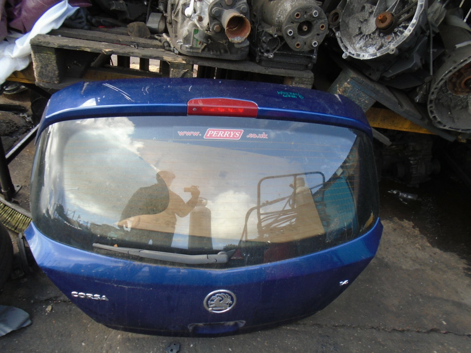 VAUXHALL CORSA D 2008 REAR COMPLETE TAILGATE BLUE