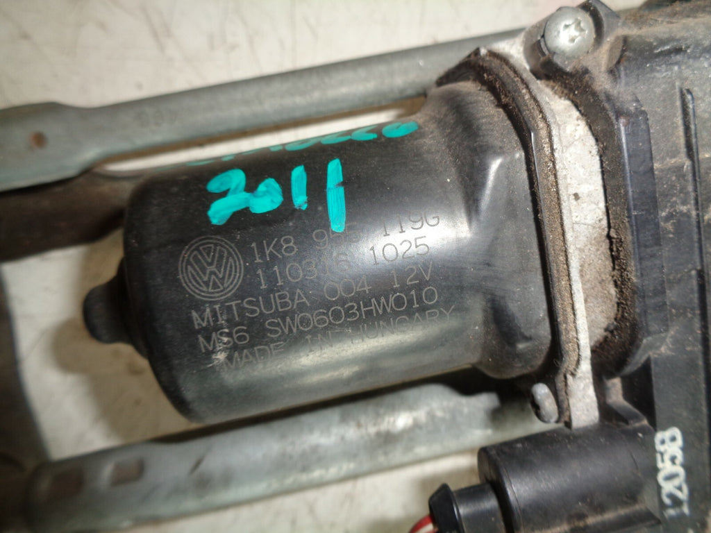 VW VOLKSWAGEN SCIROCCO 2011 MK3 FRONT WIPER MOTOR + LINKAGE 1K8955023G