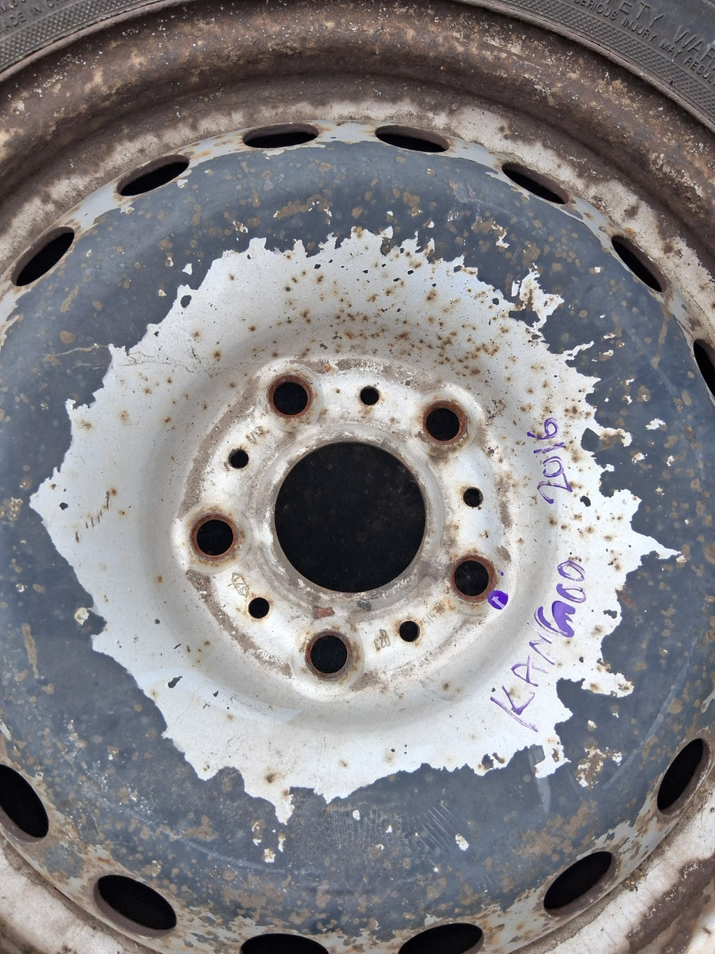 2016 RENAULT KANGOO MK2 15 INCH STEEL WHEEL WITH TYRE 195/65R15