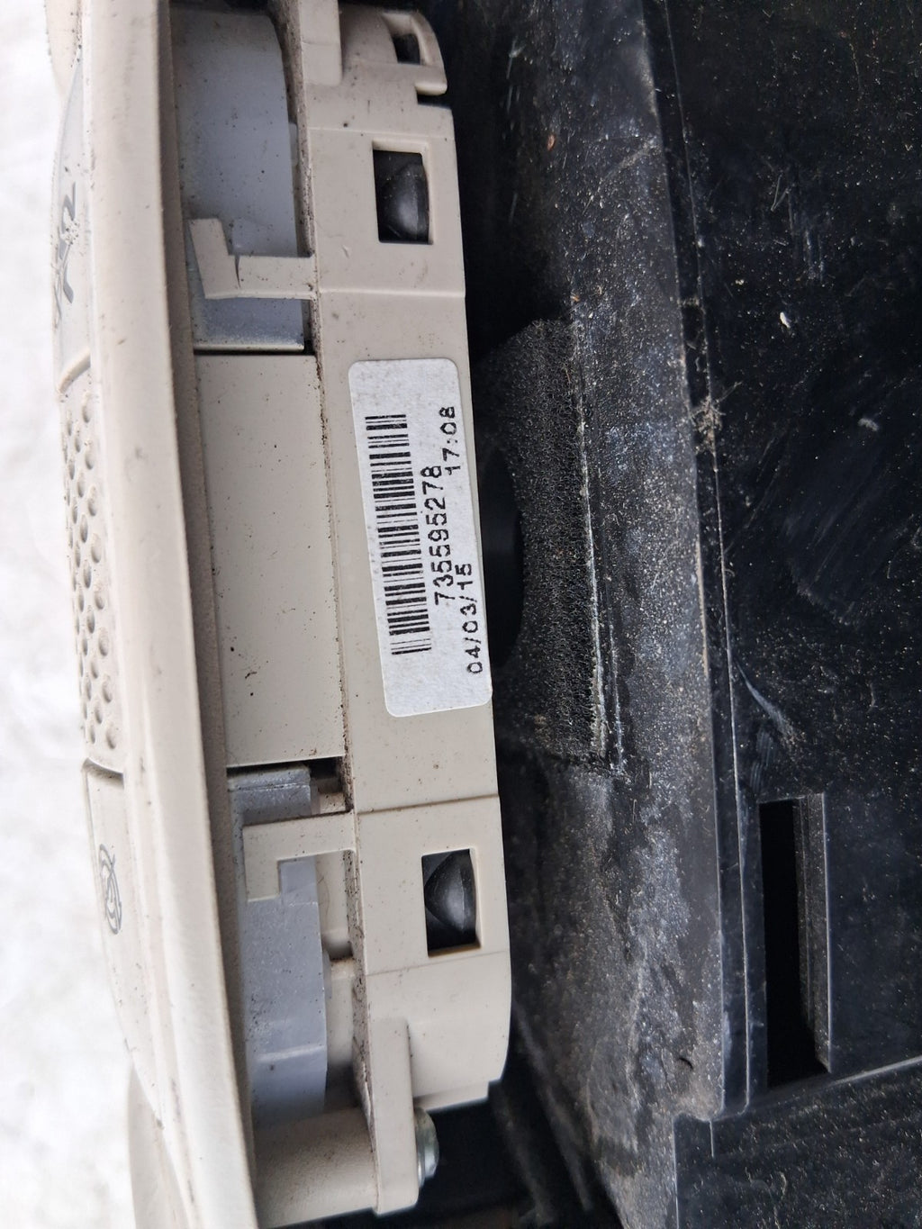 2015 FIAT 500 LOUNGE AC HEATER CLIMATE CONTROL SWITCH PANEL 735595278
