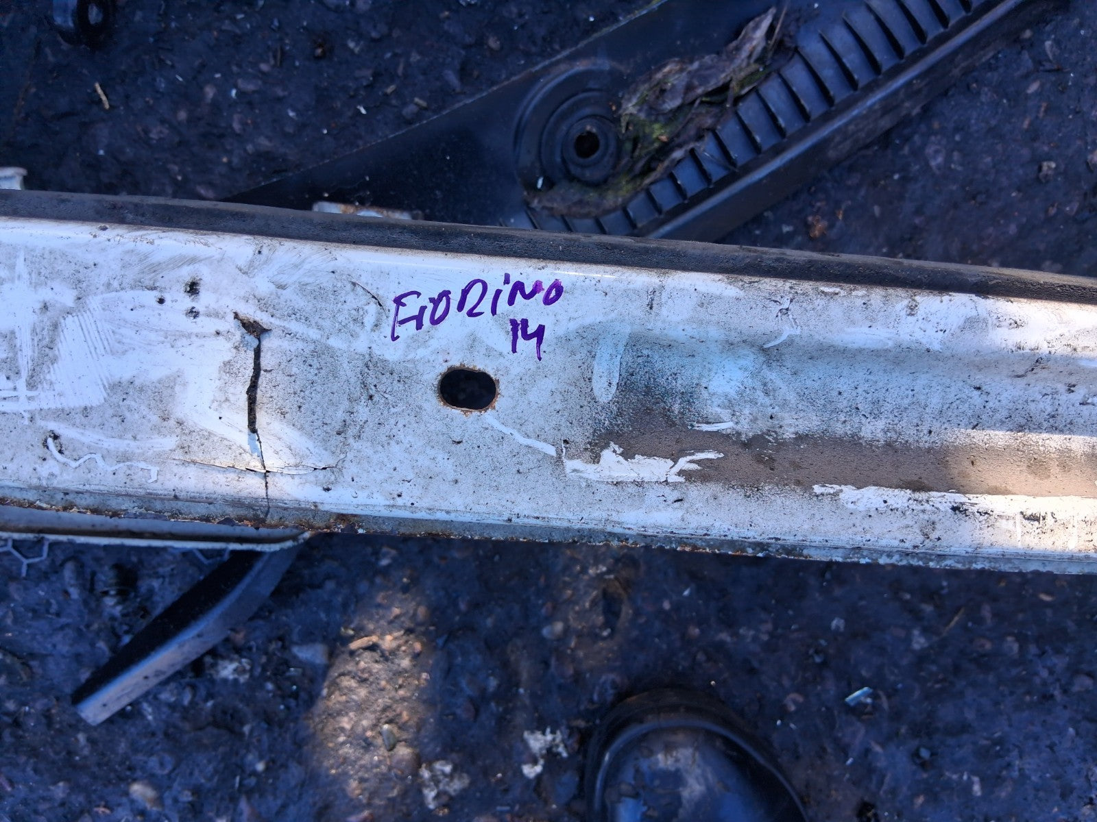 2013 FIAT DOBLO MK2 REAR BUMPER CRASH BAR REINFORCEMENT BAR