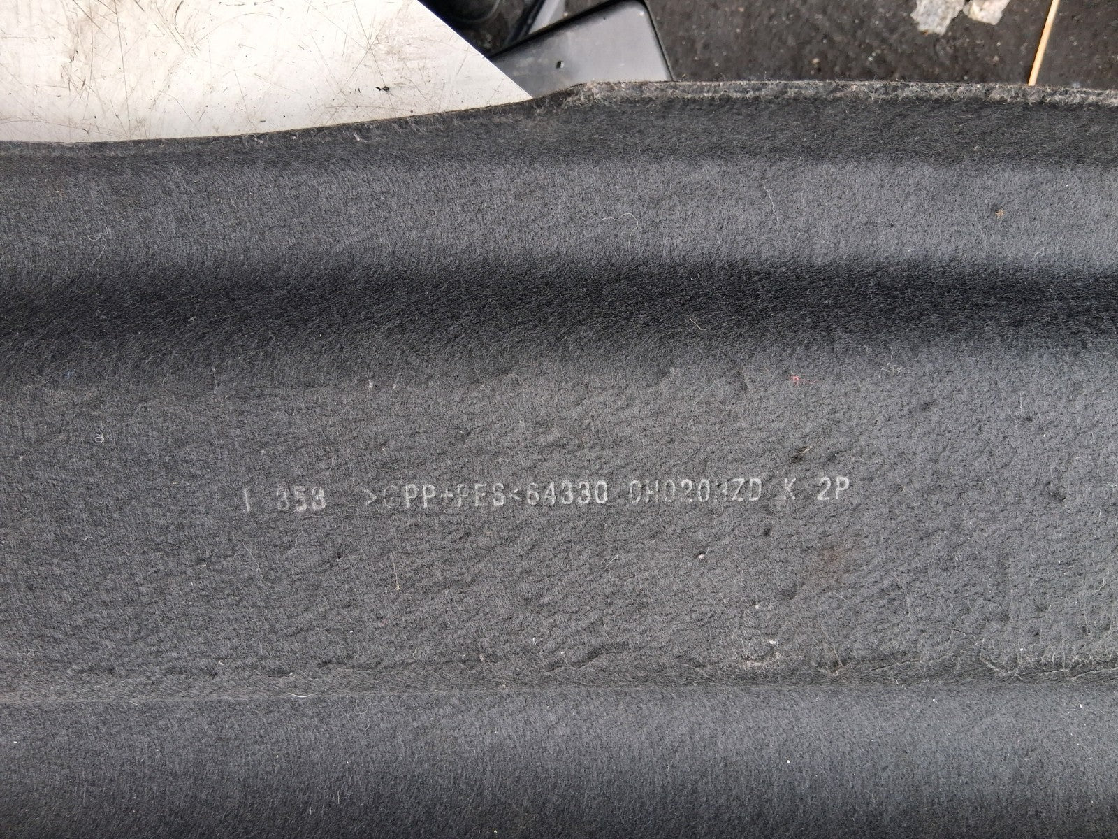 2008 CITROEN C1 MK1 REAR LOAD COVER PARCEL SHELF 643300H020