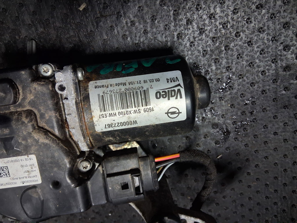 2018 VAUXHALL ZAFIRA C NSF WIPER MOTOR LINKAGE FRONT LEFT W000030851