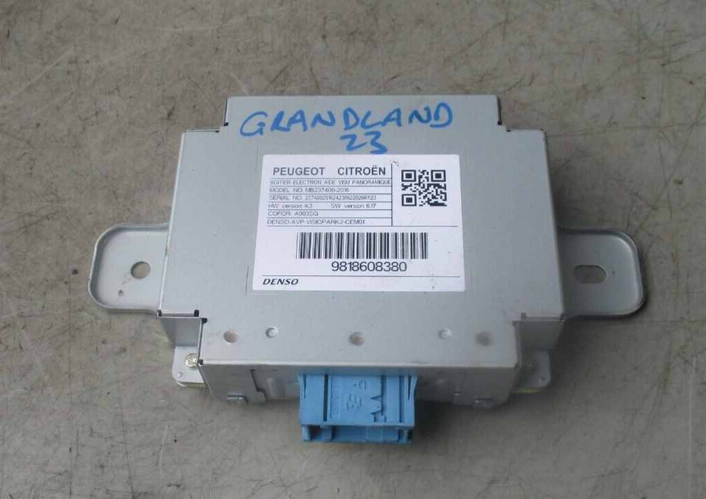 2023 VAUXHALL GRANDLAND CAMERA ECU ENGINE CONTROL MODULE 9818608380