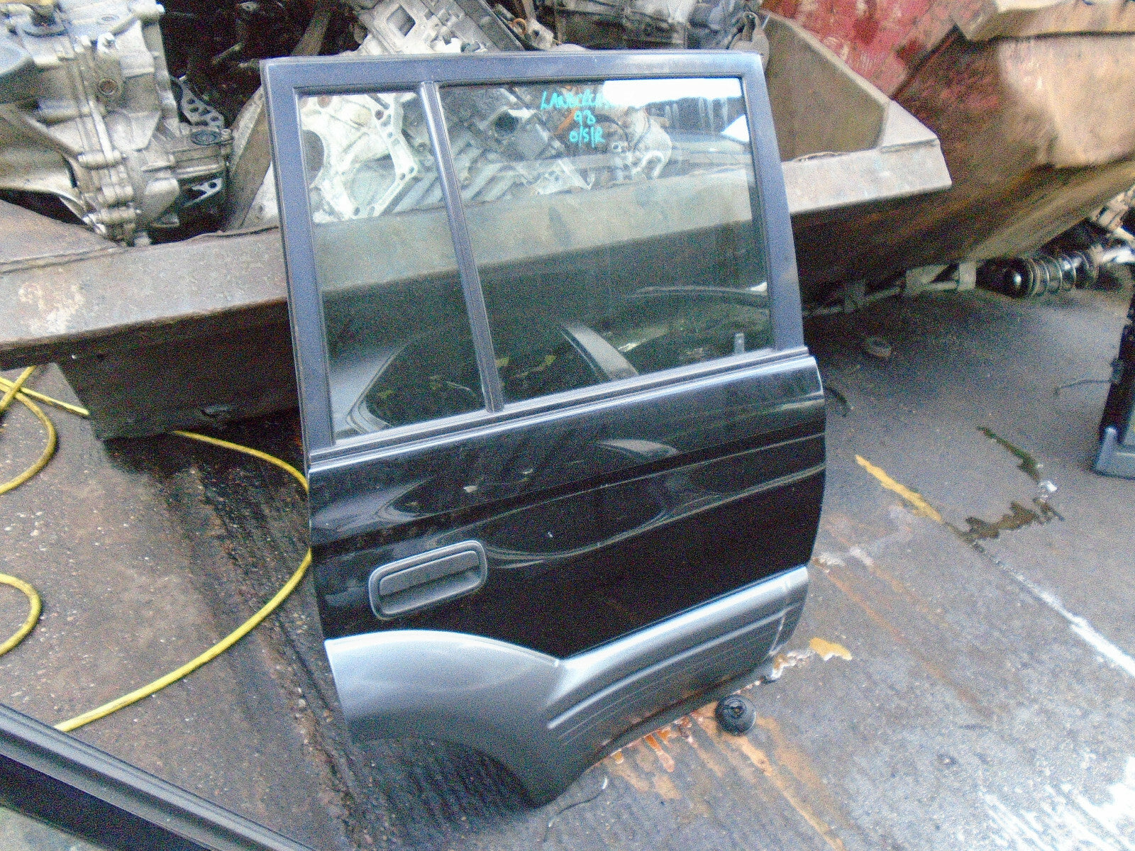 TOYOTA LAND CRUISER 1997 COLORADO OSR DRIVER SIDE REAR DOOR COMPLETE BLACK