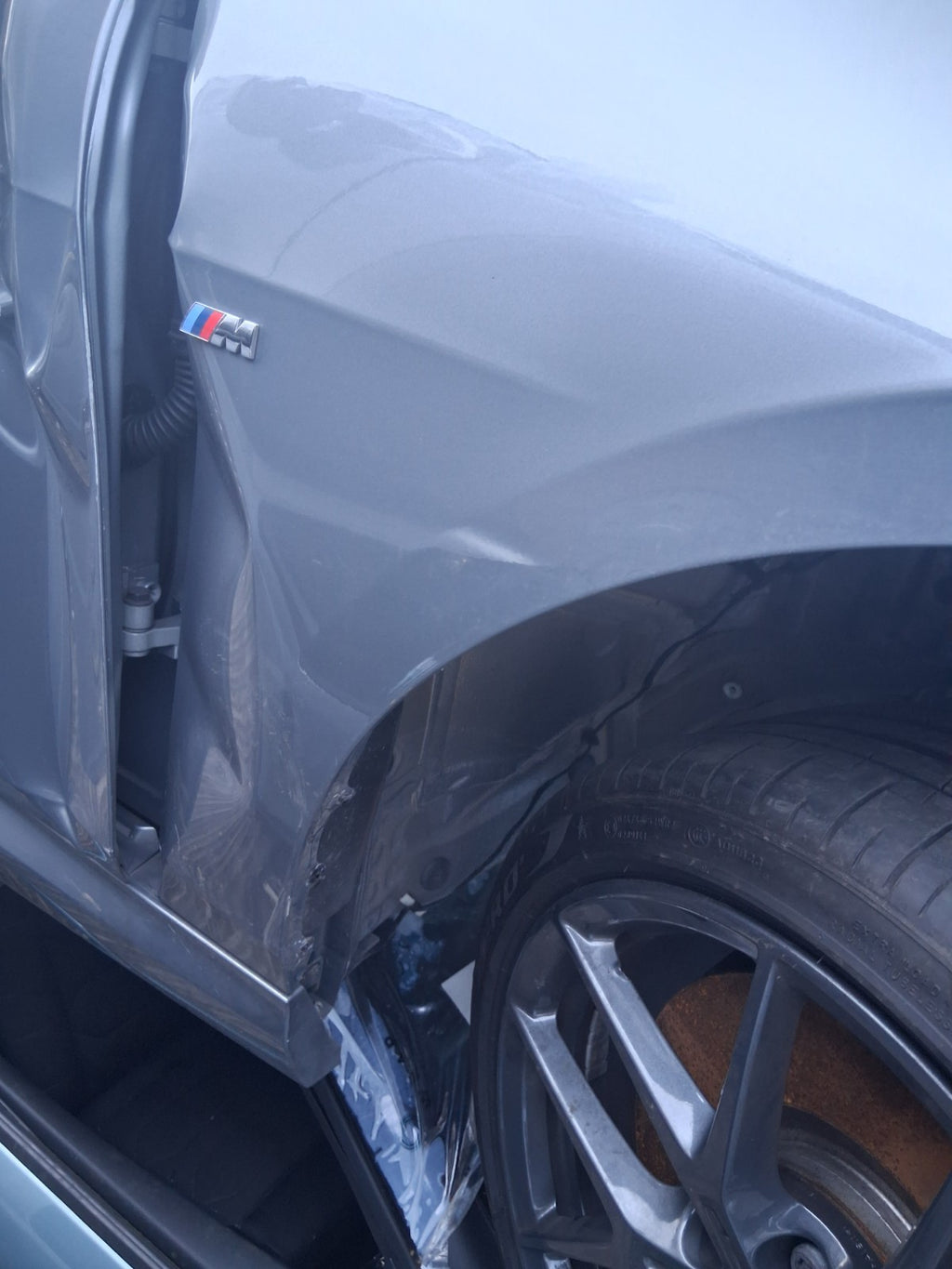 2024 BMW 2 SERIES F44 COUPE M SPORT OSF DRIVER SIDE RIGHT WING PANEL GREY C4W