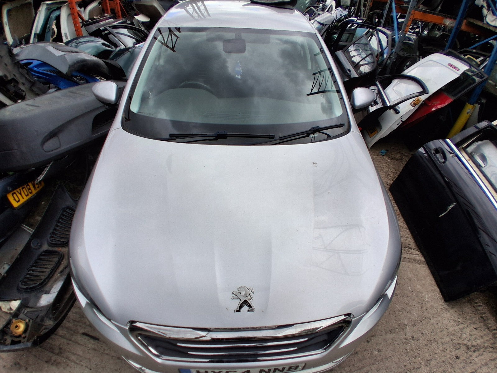 2014 PEUGEOT 308 MK2 BONNET HOOD PANEL GRIS ALUMINIUM EZR