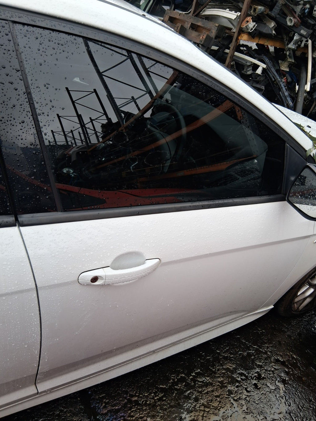2017 FORD FOCUS MK3 ST LINE OSF DRIVER SIDE FRONT RIGHT BARE DOOR WHITE 5F