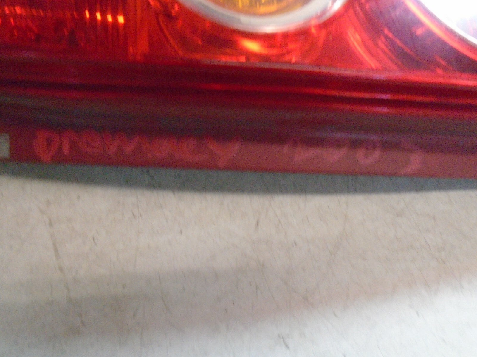 MAZDA PREMACY 2003 MK1 OS REAR DRIVE SIDE TAIL LIGHT TAIL LAMP 22061961