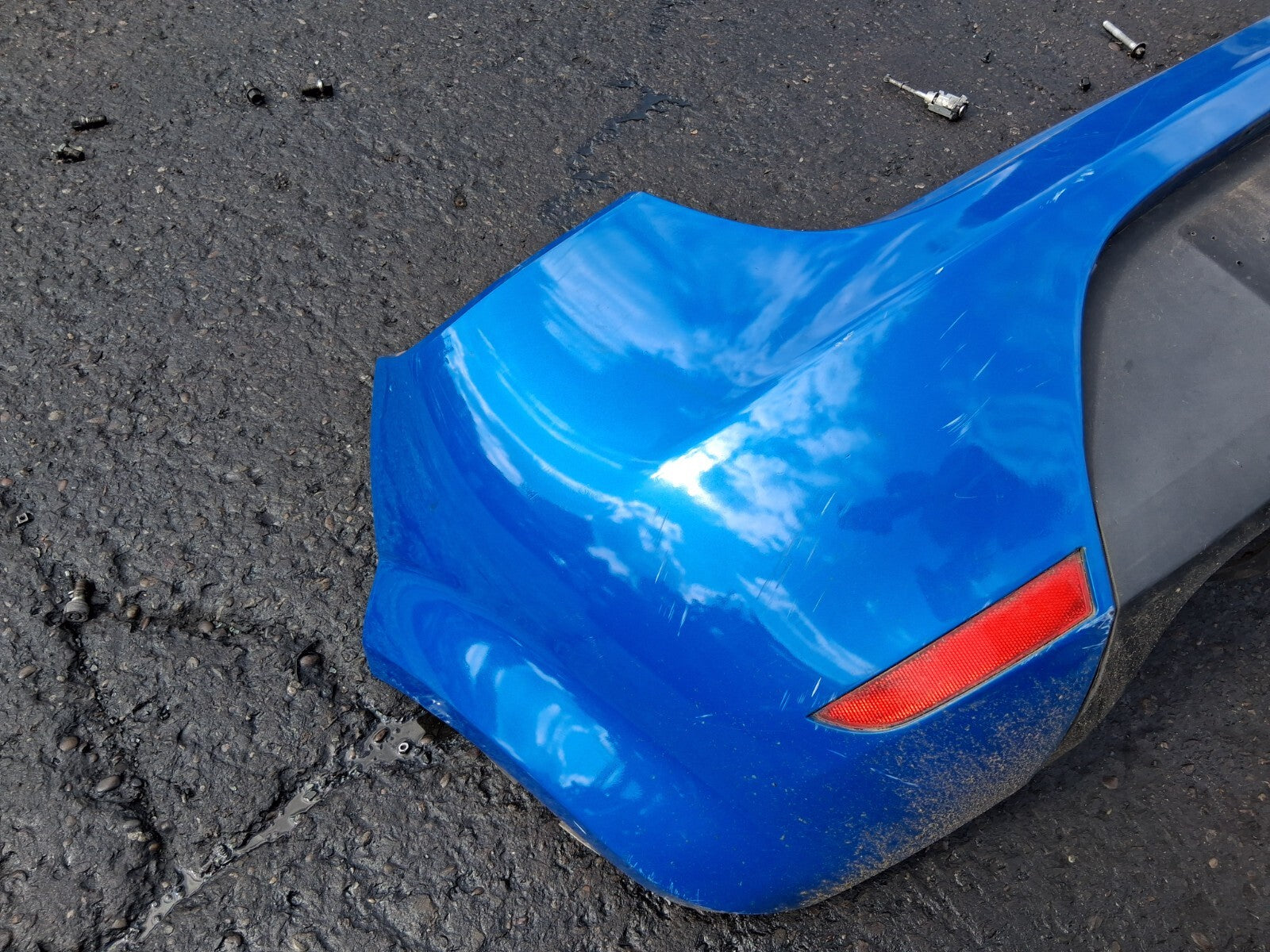 2008 SEAT LEON CUPRA MK2 REAR BUMPER COMPLETE SPRINT BLUE LZ5F