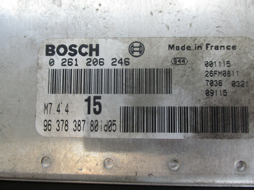 PEUGEOT 206 1.0 PETROL ENGINE CONTROL UNIT ECU 9637838780