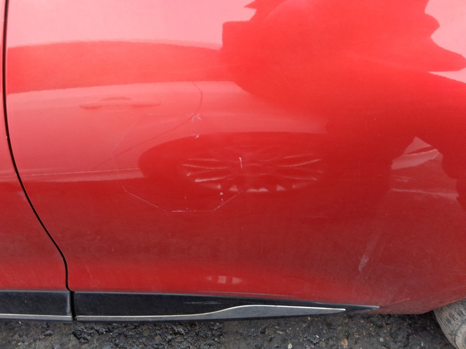2013 RENAULT CLIO X98 MK4 NSR PASSENGER SIDE REAR LEFT BARE DOOR RED