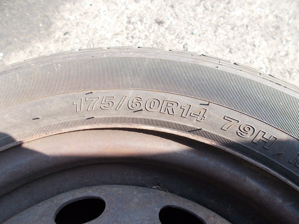 ROVER GOODRIDE 14 INCH STEEL 4 STUD WHEEL 175/60 R14