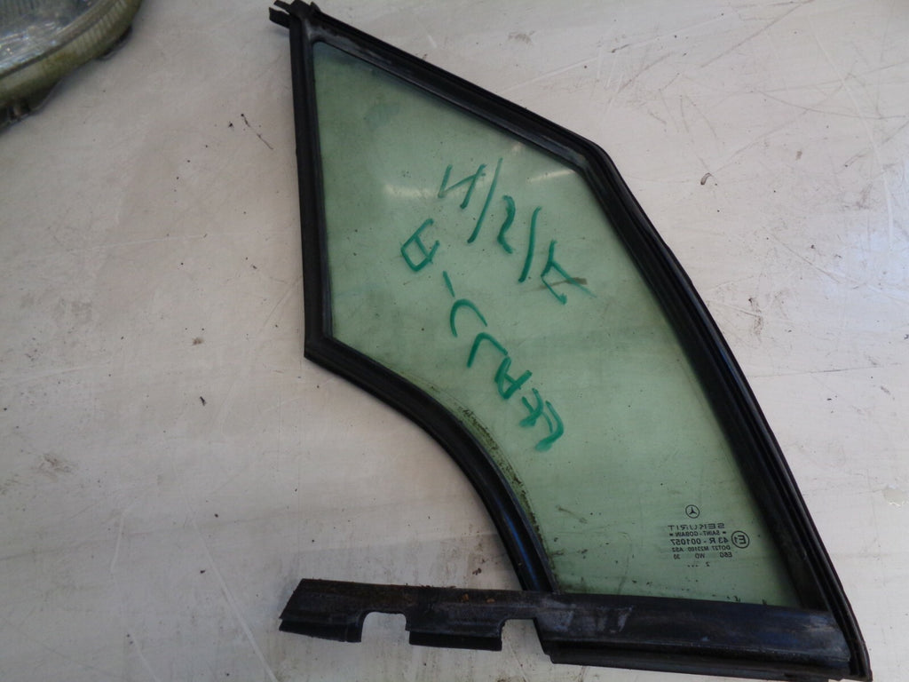 MERCEDES BENZ A-CLASS W168 2003 NSF PASSENGER FRONT DOOR QUARTER WINDOW GLASS