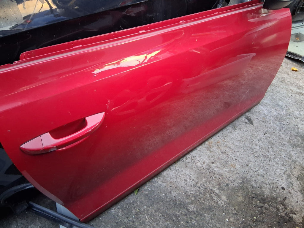 2014 VW VOLKSWAGEN SCIROCCO MK3 OS DRIVER SIDE BARE DOOR SALSA RED LA3H