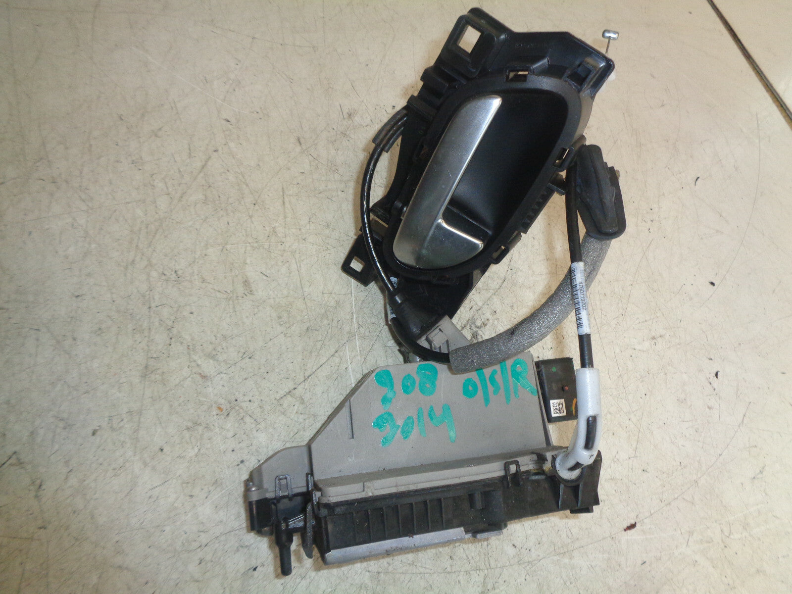 PEUGEOT 208 2014 OSR DRIVER SIDE REAR DOOR LOCK MECHNAISM
